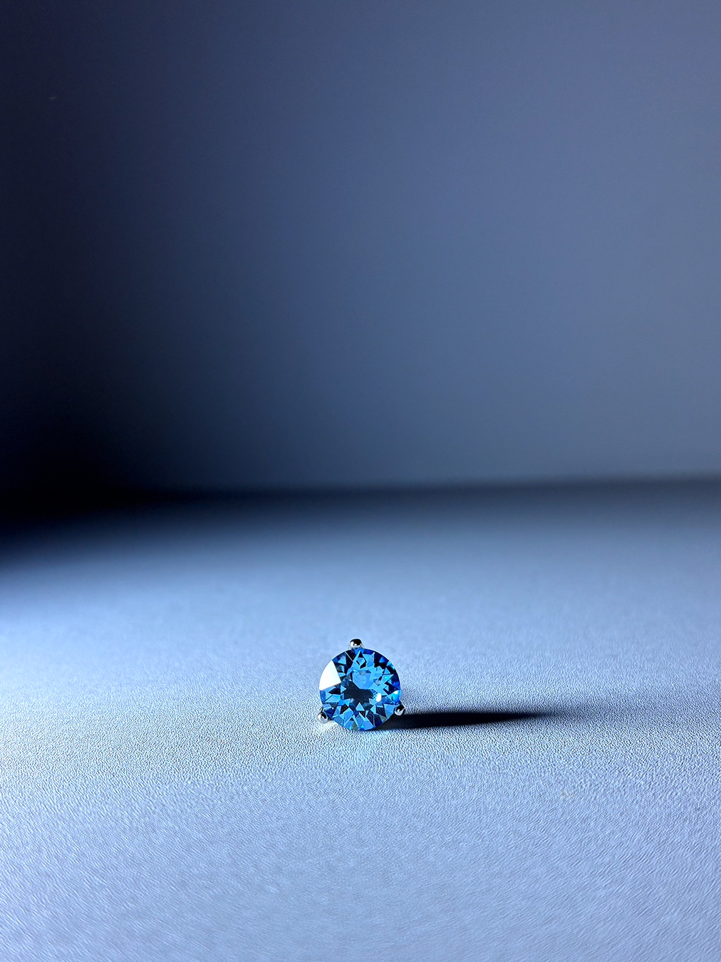 奧地利元素水晶925耳環 - 天晴藍 Bright Sky Blue