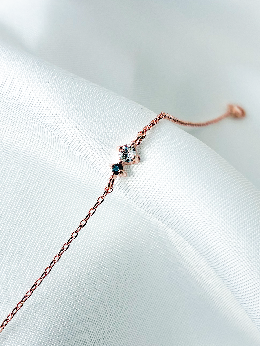 《原創款》奧地利元素水晶心繫925手鍊（玫瑰金色）Element Stone Cherish  925 Bracelet