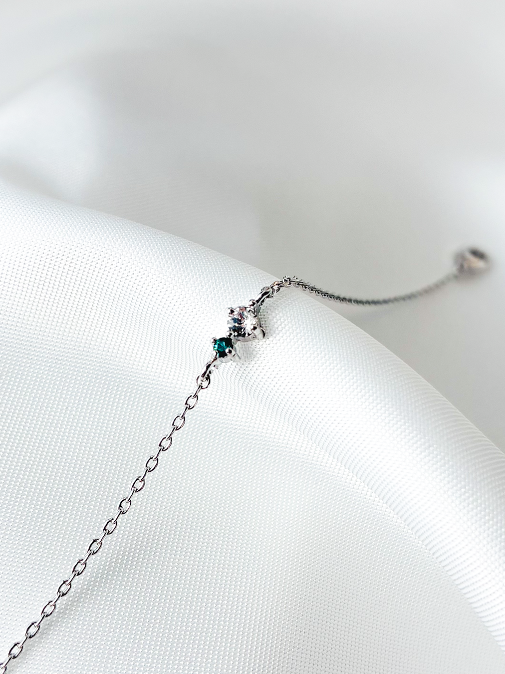 《原創款》奧地利元素水晶心繫925手鍊（銀色）Element Stone Cherish  925 Bracelet