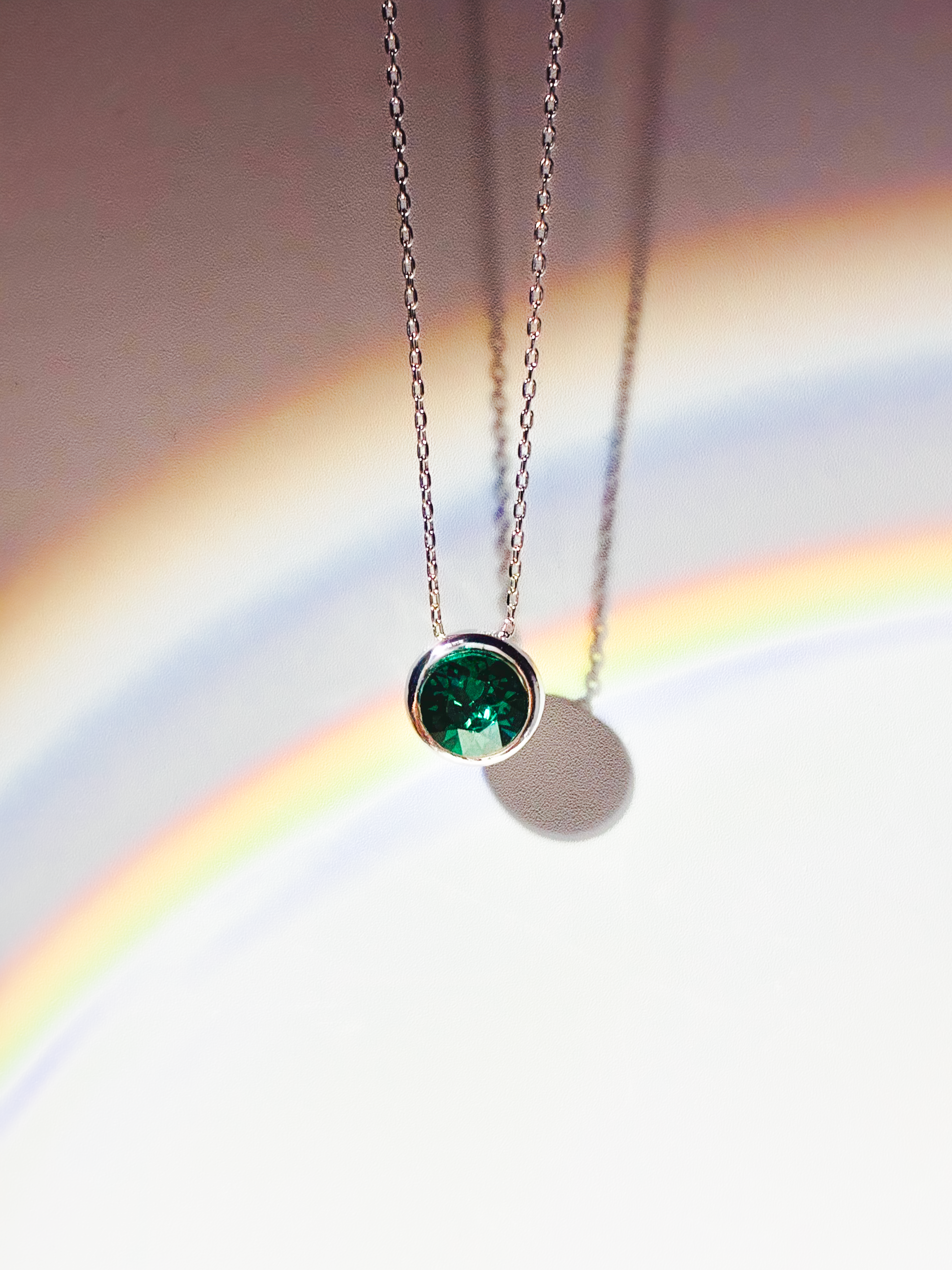 《獨家設計》奧地利元素水晶鍍白金高光頸鏈 Element Stone Rhodium Plated Necklace
