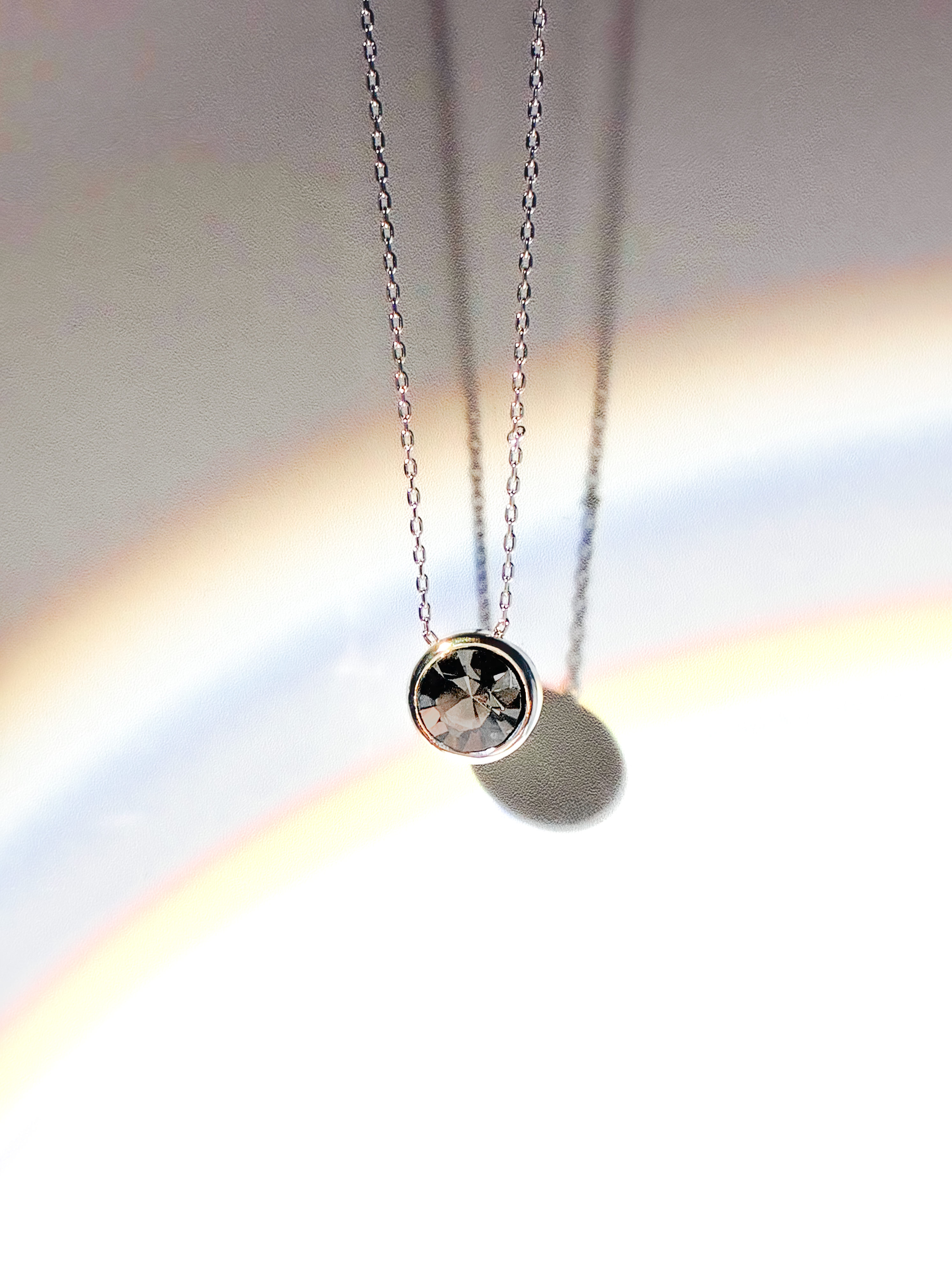 《獨家設計》奧地利元素水晶鍍白金高光頸鏈 Element Stone Rhodium Plated Necklace
