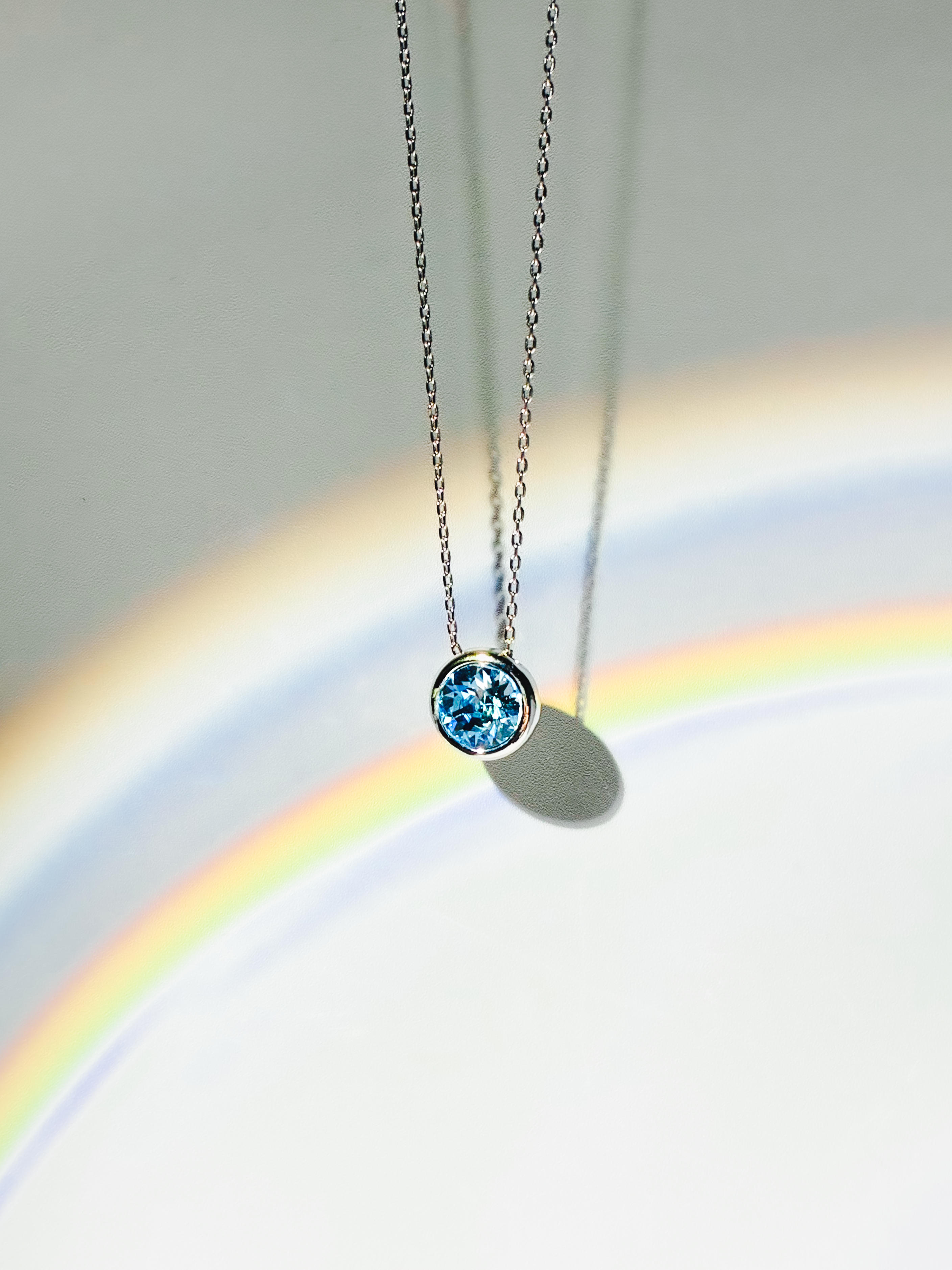 《獨家設計》奧地利元素水晶鍍白金高光頸鏈 Element Stone Rhodium Plated Necklace