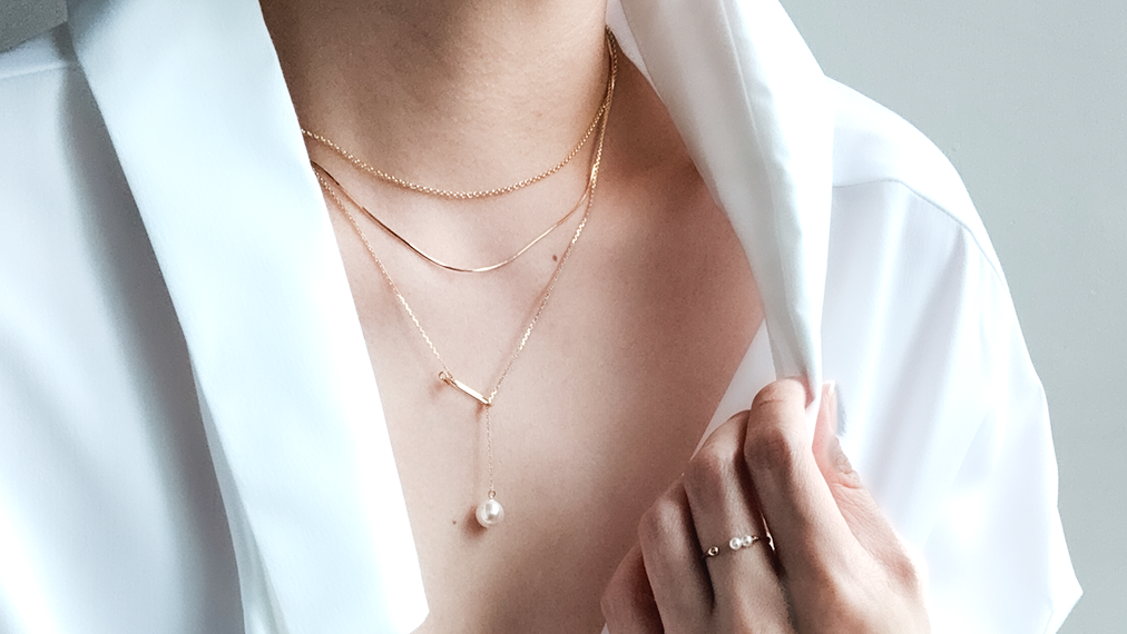 18K鍍金925疊層頸鏈